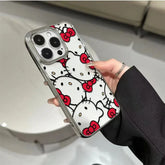 Hello Kitty Red Strap Full Screen Kawaii Case for iPhone